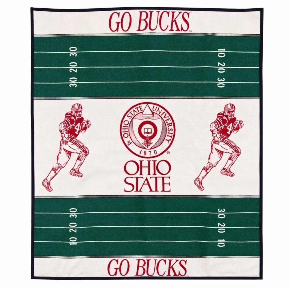 The Ohio State Buckeyes Go Bucks Throw Blanket